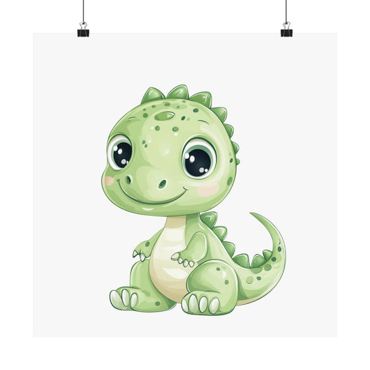 Cute Dinosaur Matte Vertical Posters, Nursery Decor, Kids Wall Art, Playroom Decoration, Animal Print, Gift for Children