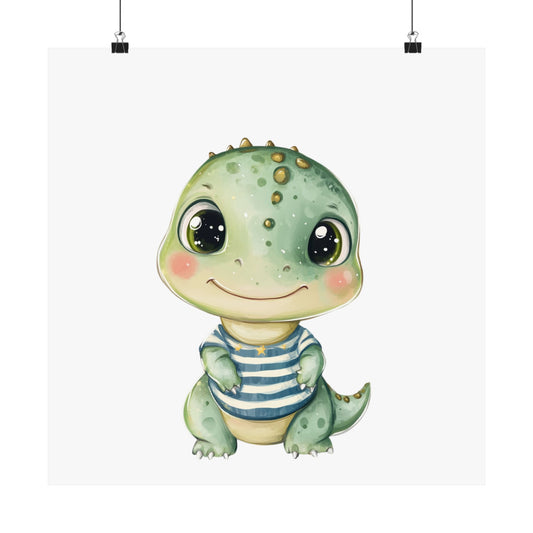 Cute Dinosaur Matte Vertical Posters, Kids Room Décor, Baby Shower Gift, Nursery Wall Art, Playroom Decoration