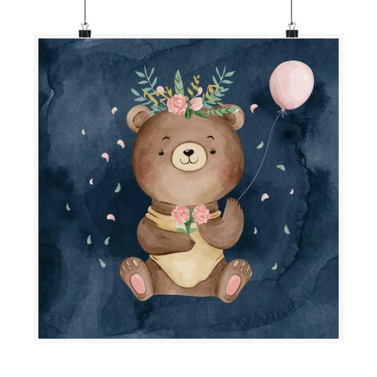 Whimsical Bear Art Prints, Nursery Decor, Cute Wall Art, Animal Lover Gift, Baby Shower Decoration
