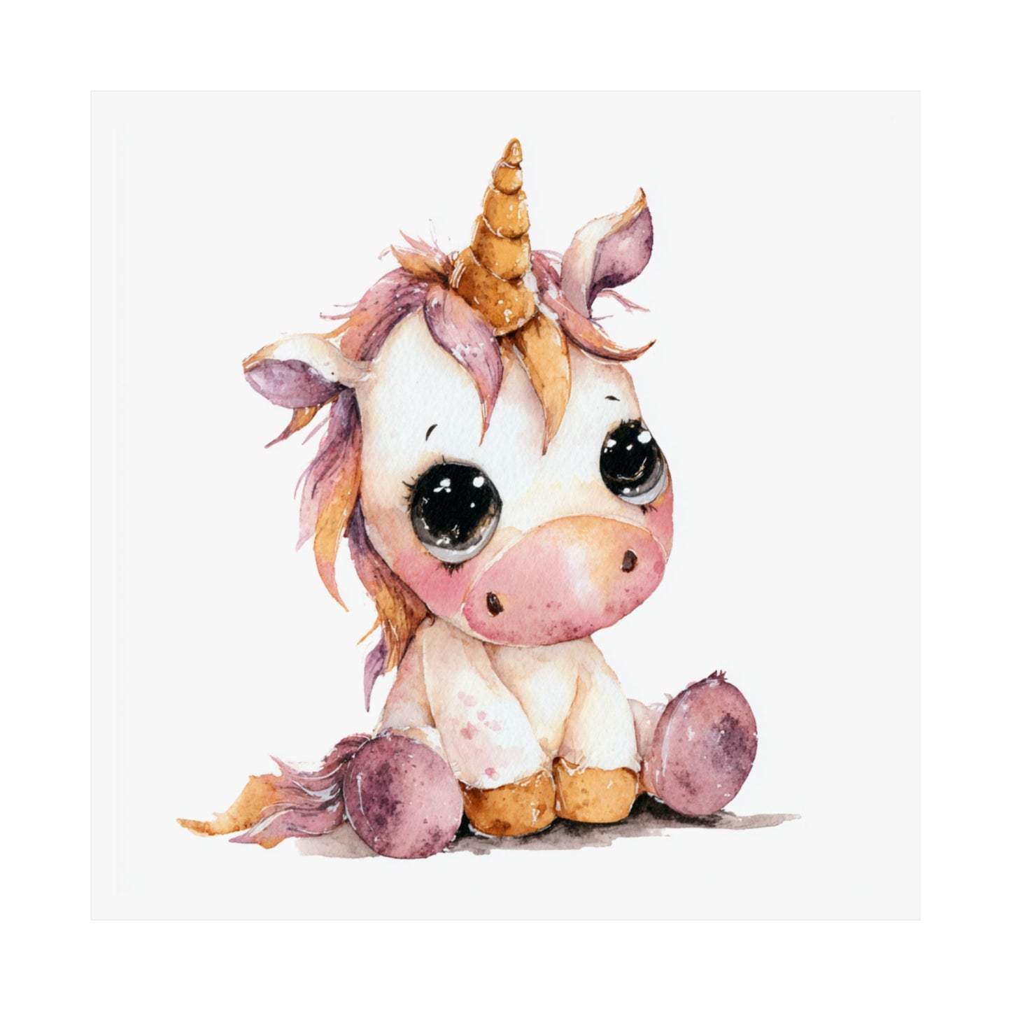 Cute Unicorn Matte Vertical Poster, Kids Room Decor, Nursery Art, Birthday Gift, Whimsical Wall Art