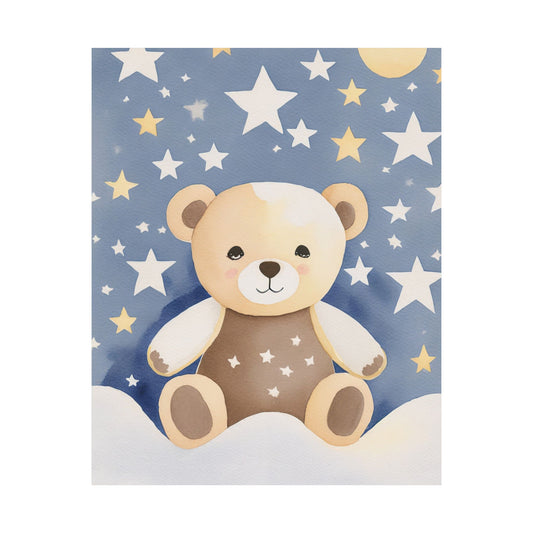 Adorable Bear Wall Art Prints, Nursery Decor, Childrens Room, Baby Shower Gift, Cute Bear Poster, Animal Wall Art