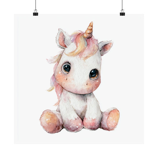 Cute Unicorn Poster, Kids Room Decor, Nursery Art