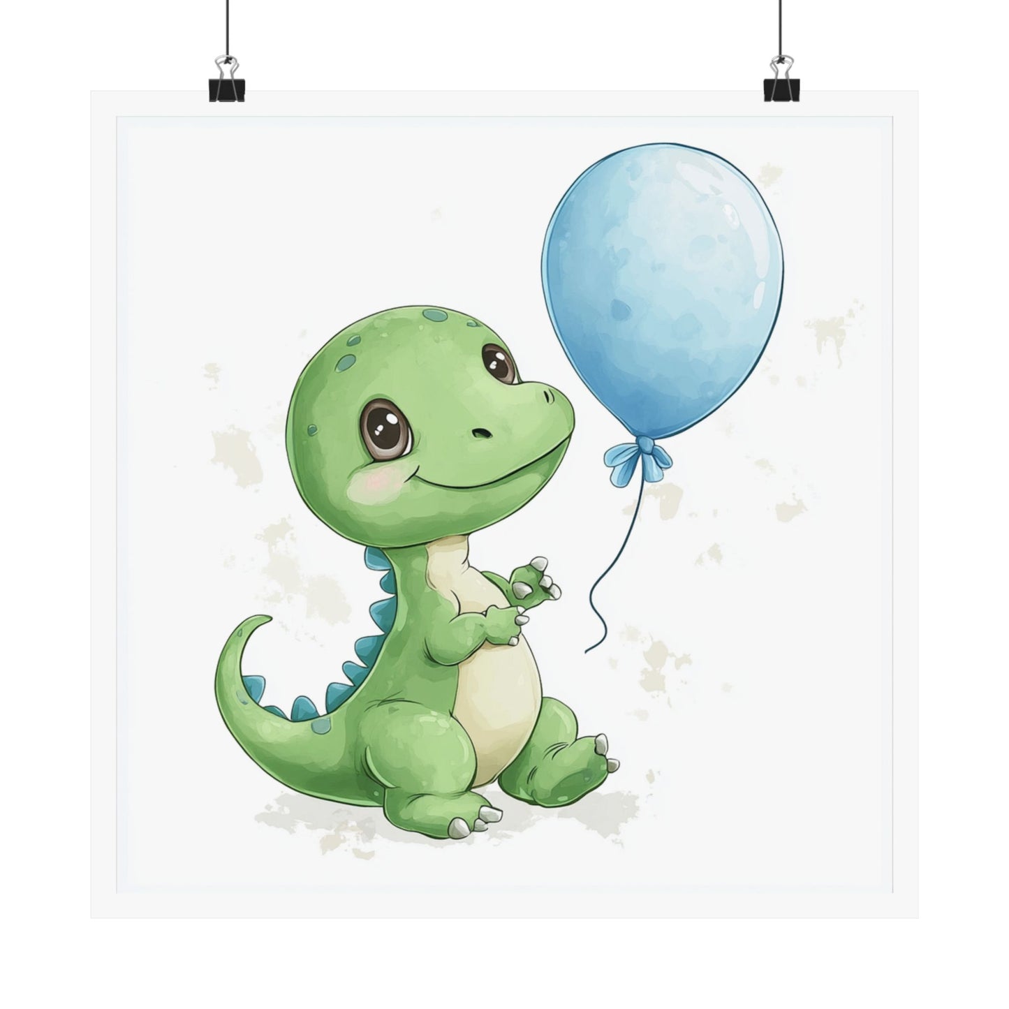 Dinosaur Birthday Poster, Nursery Wall Art, Cute Kid's Room Decor, Baby Shower Gift, Kids Dinosaur Print