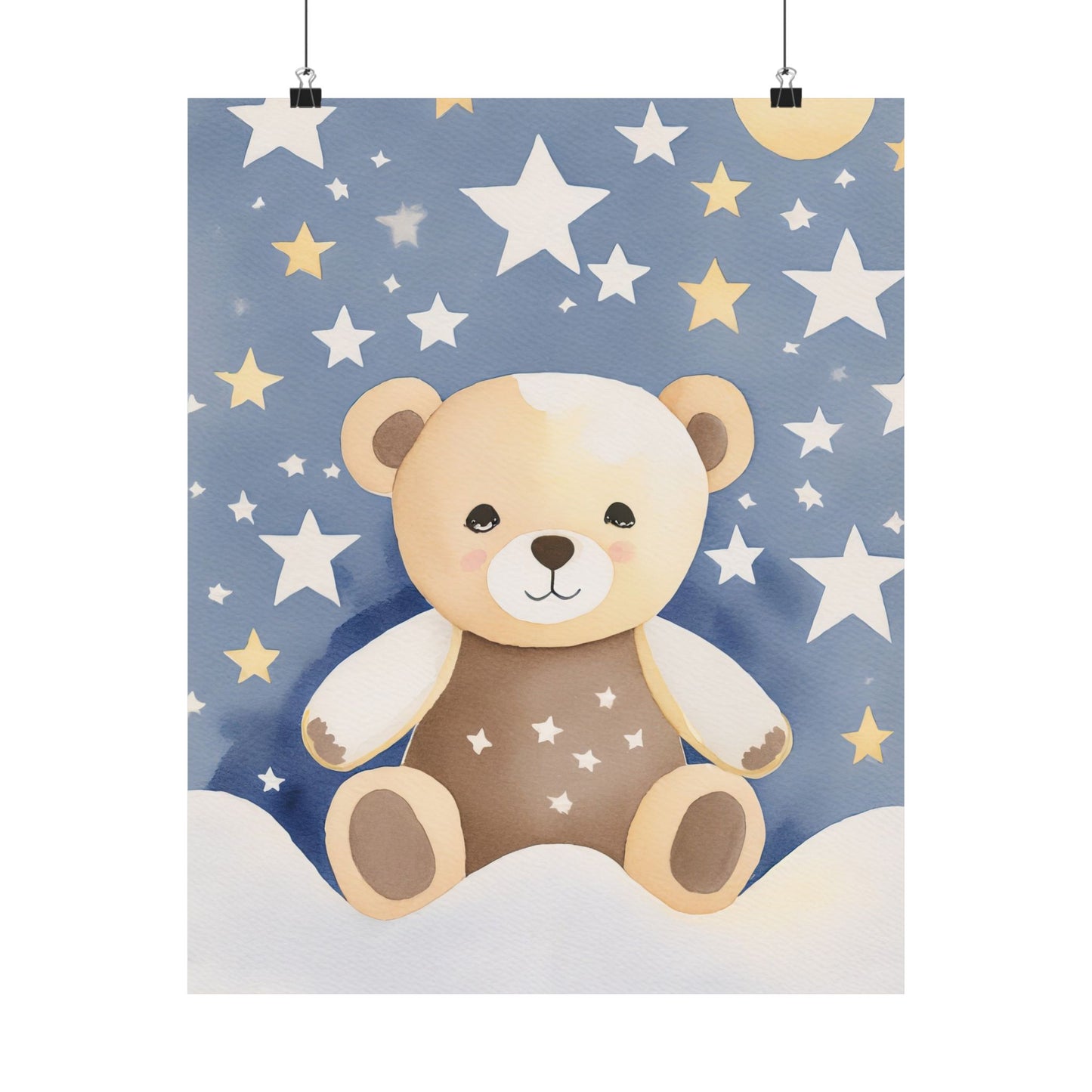 Adorable Bear Wall Art Prints, Nursery Decor, Childrens Room, Baby Shower Gift, Cute Bear Poster, Animal Wall Art