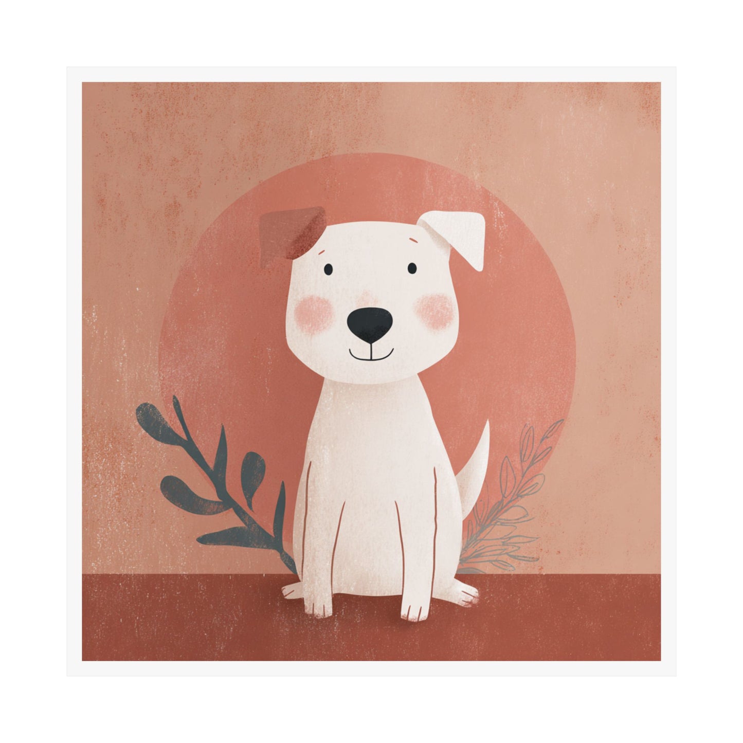 Cute Dog Wall Art Poster, Pet Lover Decor, Kids Room Decor, Dog Lover Gift, Matte Vertical Prints