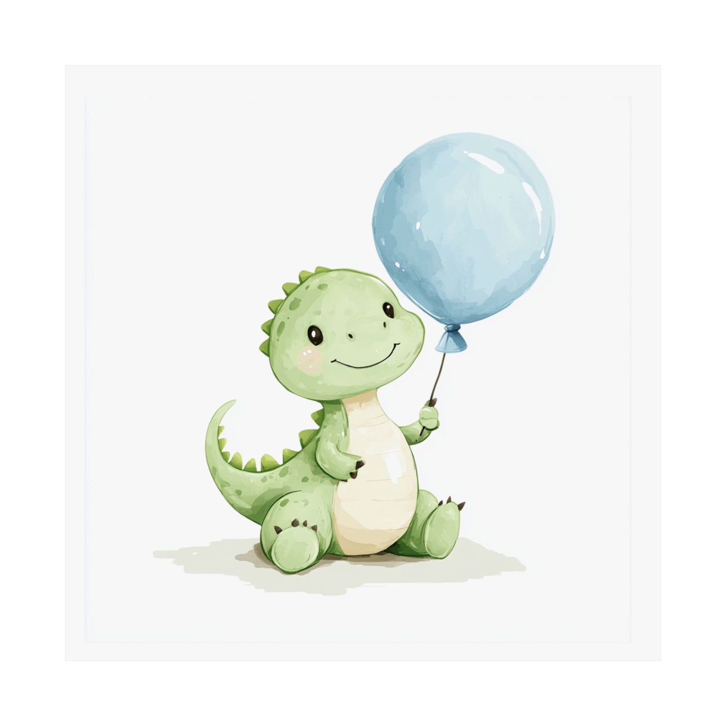 Whimsical Dinosaur Poster Art, Nursery Decor, Kids Room Wall Art, Playful Wall Print, Baby Shower Gift, Cute Animal Print