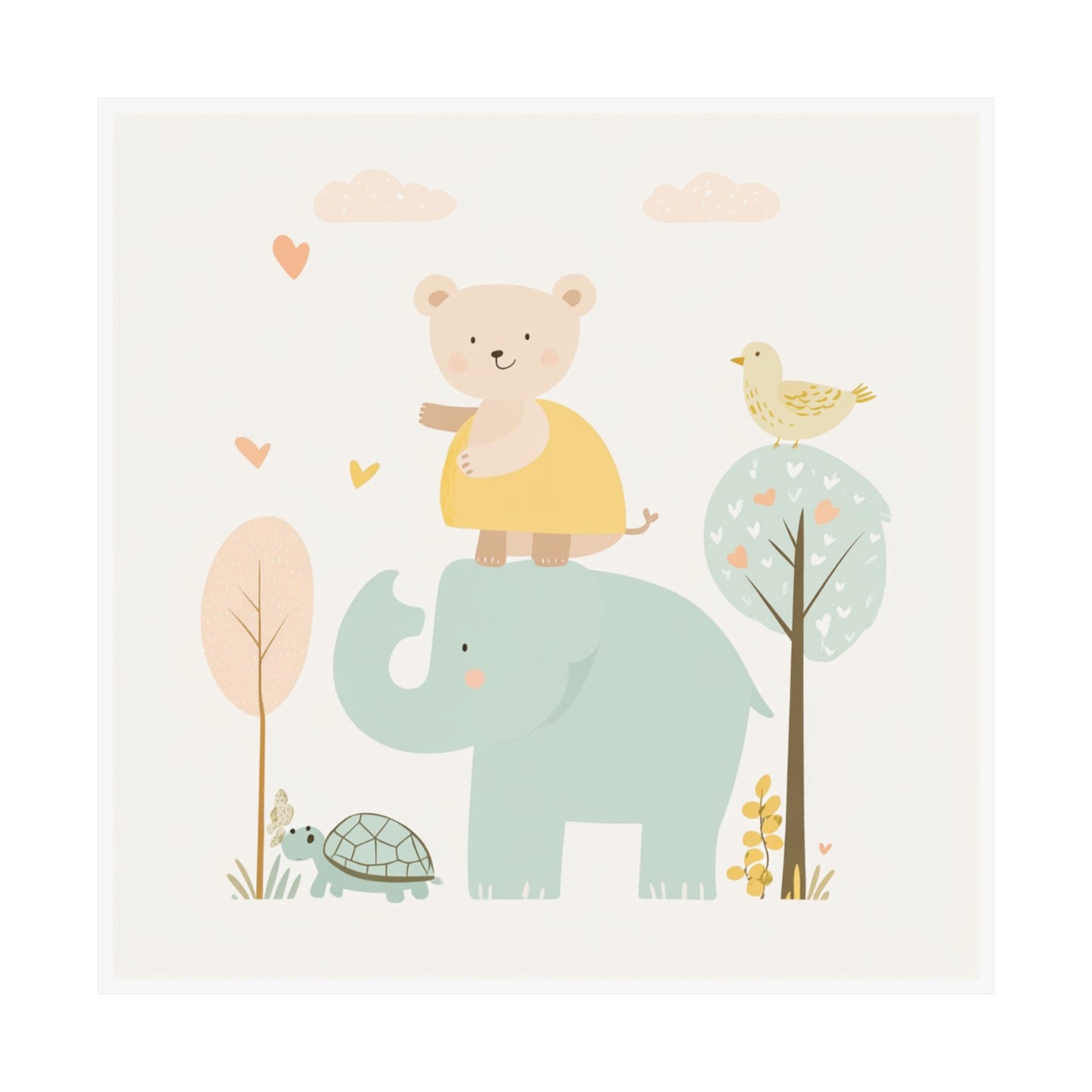 Cute Animal Nursery Decor Posters, Kids Room Art, Playroom Wall Art, Baby Shower Gift, Childrens Room Decorations