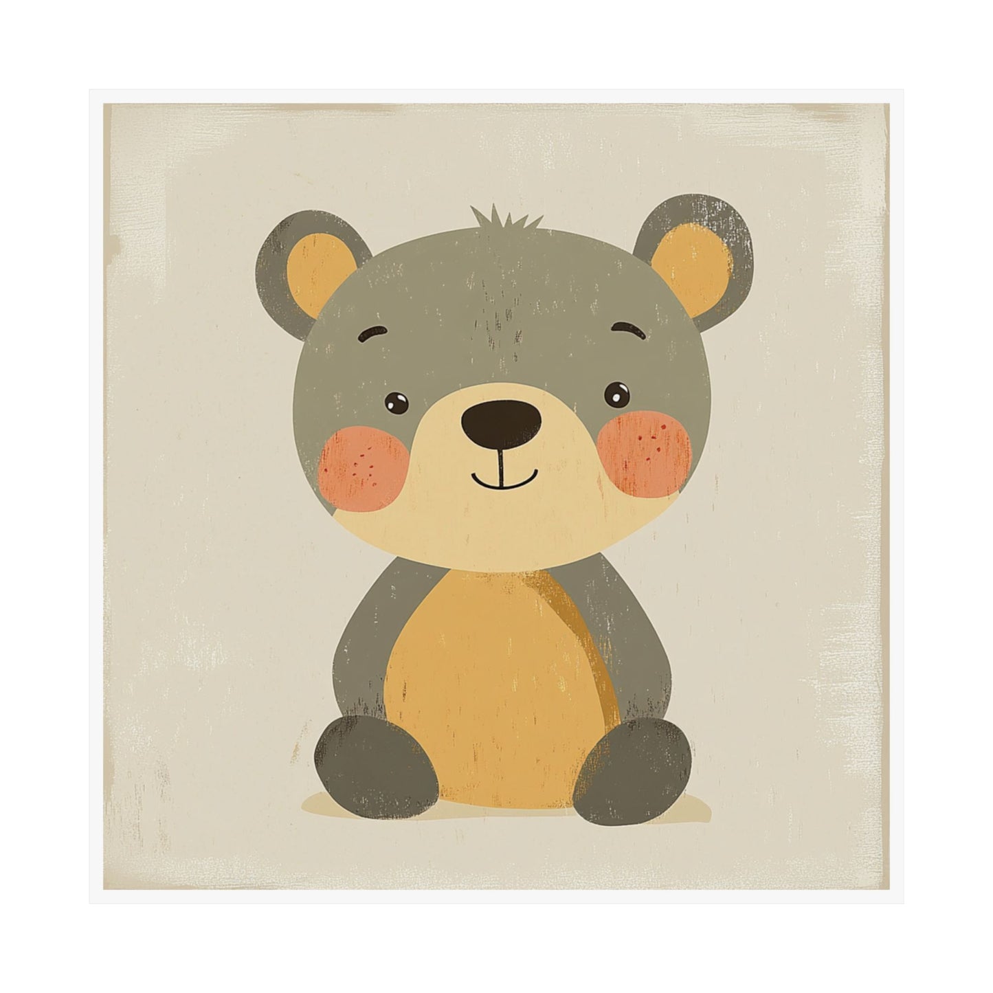 Cute Bear Matte Vertical Posters, Nursery Wall Art, Kids Room Decor, Baby Shower Gift, Animal Print