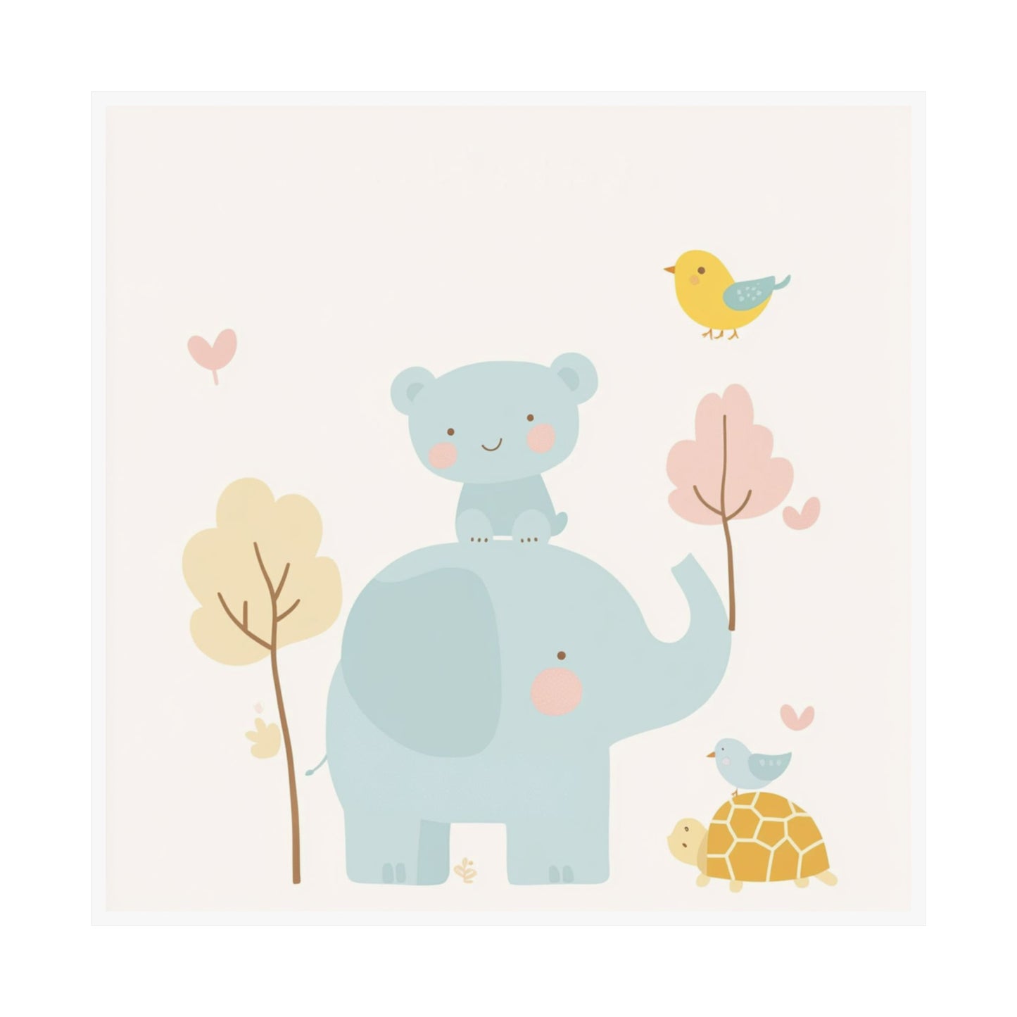 Cute Animal Prints for Nursery Wall Decor, Kids Room Art, Baby Shower Gift, Playroom Decoration, Adorable Poster Set