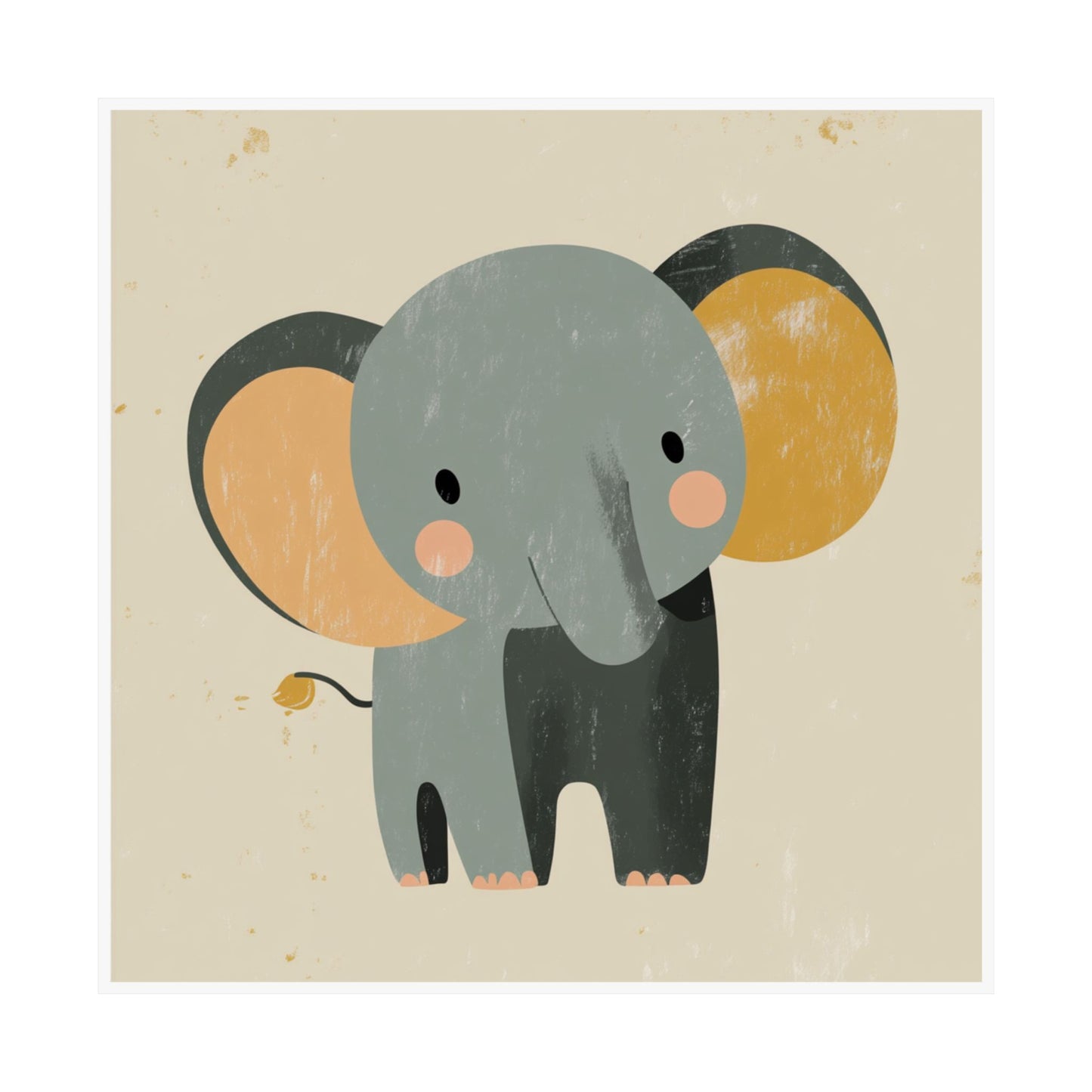 Whimsical Elephant Wall Art Posters, Nursery Decor, Cute Animal Prints, Baby Shower Gift, Kids Room Wall Art, Eco-Friendly Home Decor