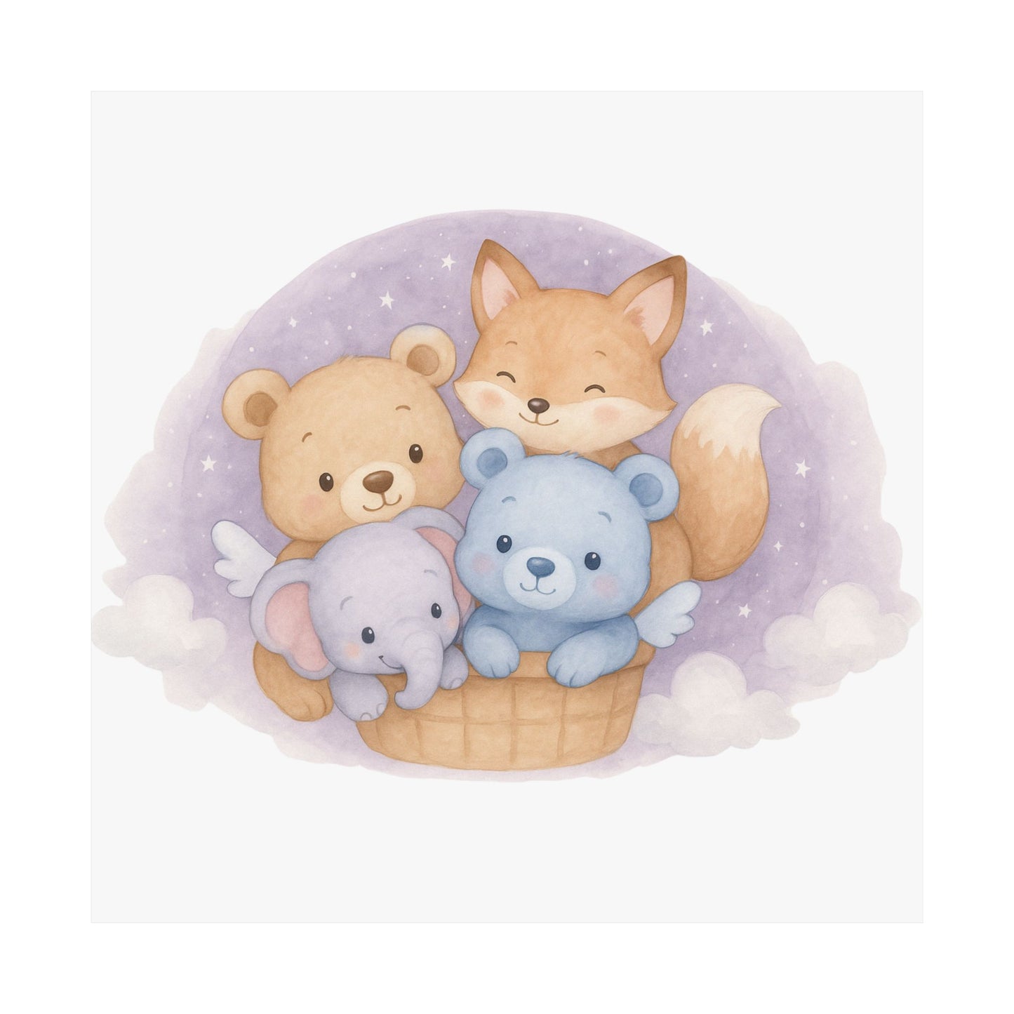 Whimsical Animal Nursery Posters, Cute Art Prints for Baby Rooms, Children's Wall Decor, Gift for New Parents, Playroom Decoration