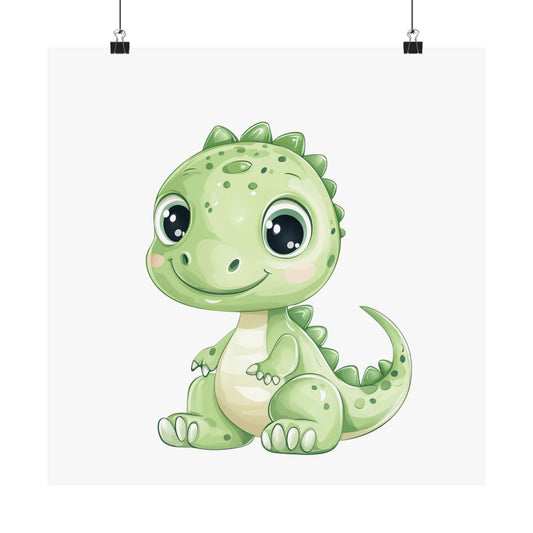 Cute Dinosaur Matte Vertical Posters, Nursery Decor, Kids Wall Art, Playroom Decoration, Animal Print, Gift for Children