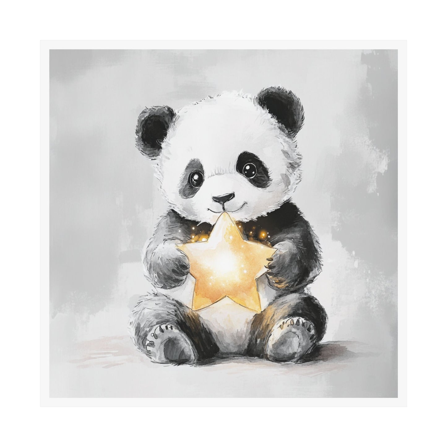 Adorable Panda Vertical Posters, Nursery Decor, Animal Art, Kids Room, Baby Shower Gift, Cute Wall Art