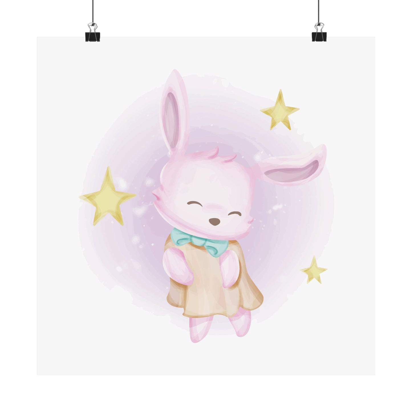 Cute Bunny Vertical Poster, Nursery Decor, Kids Room Art, Baby Shower Gift, Whimsical Wall Art, Playful Animal Print