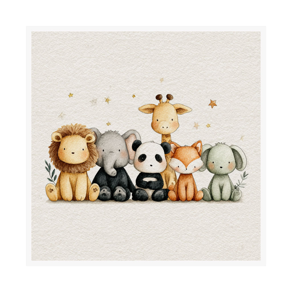 Adorable Animal Nursery Posters, Cute Wall Art, Kids Room Decor, Baby Shower Gift, Playroom Wall Art