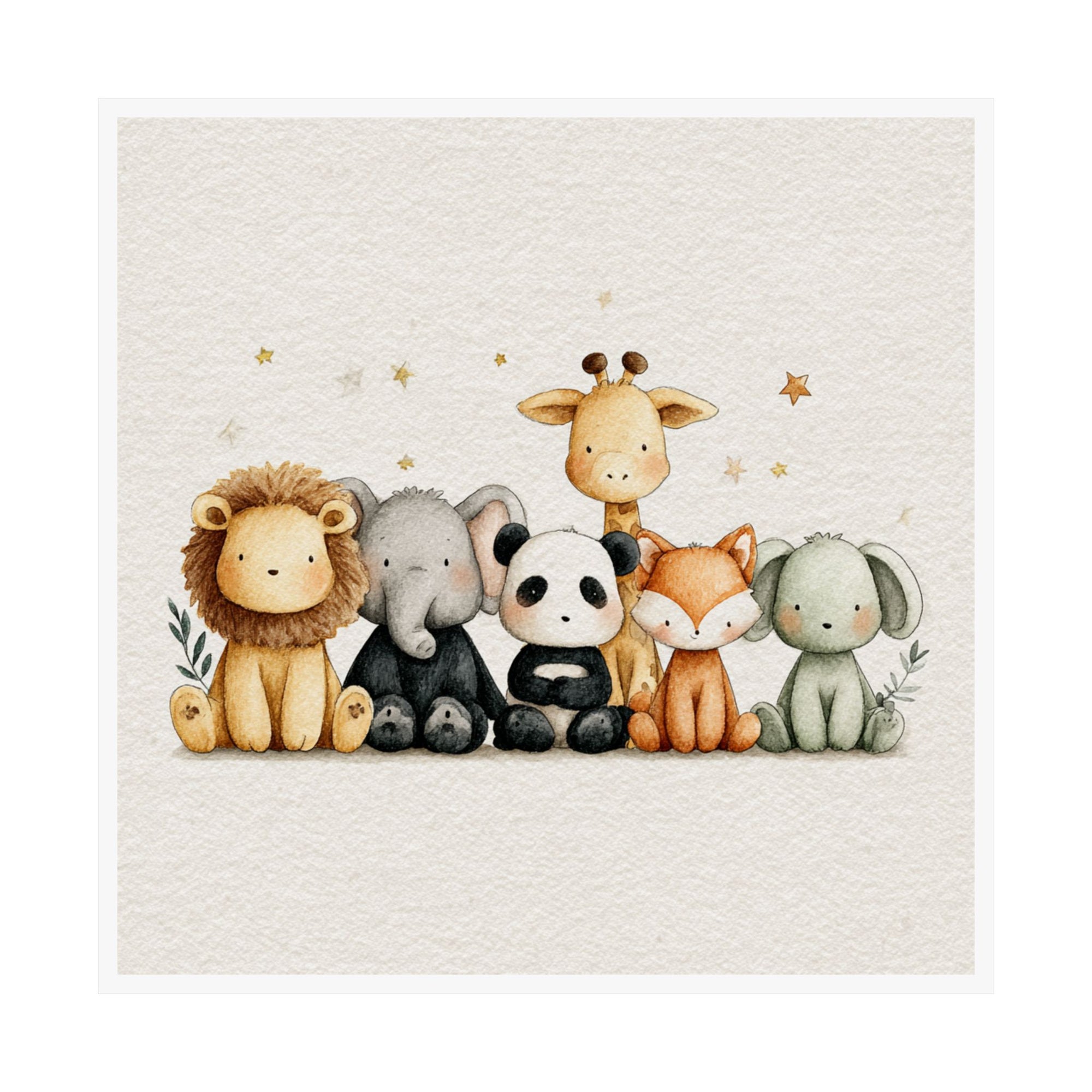 Adorable Animal Nursery Posters, Cute Wall Art, Kids Room Decor, Baby Shower Gift, Playroom Wall Art